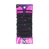 Goody SlideProof Elastics - Black - 24's