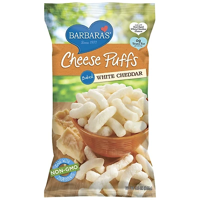 Barbara's Baked Cheese Puffs - White Cheddar - 155g