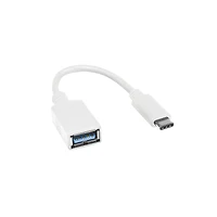 Logiix USB C to A Adapter for MacBook 2015 - White - 16.5cm - LGX-11922