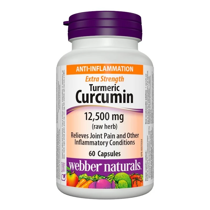 Webber Naturals Extra Strength Turmeric Capsules - 12500mg - 60's