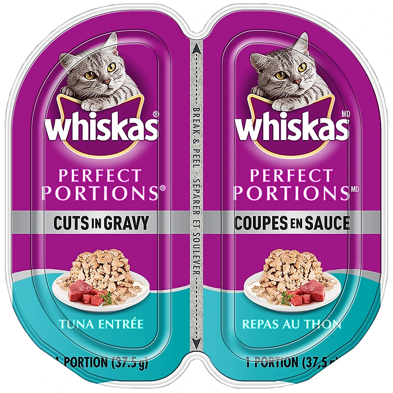 Whiskas Perfect Portion Cuts in Gravy - Tuna Entree - 2 x 37.5g