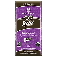 Zazubean Kiki Chocolate Bar - Fig & Sea Salt - 85g