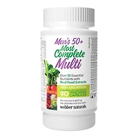 Webber Naturals Men's 50+ Most Complete Multi Softgels - 90's