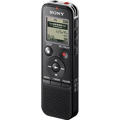 Sony 4GB+SD Voice Recorder - Black - ICDPX470
