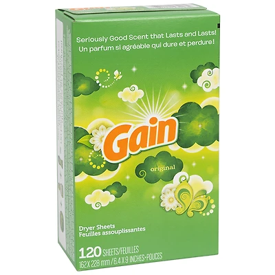 Gain Fabric Softener Sheets - Original - 120s