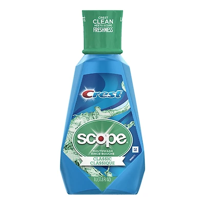 Crest Scope Mouthwash - Cool Peppermint - 1 litre