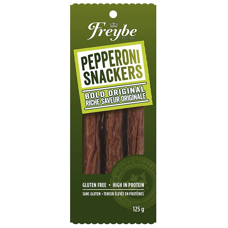 Freybe Pepperoni Snackers - Bold Original - 125g