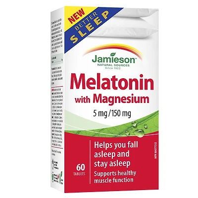 Jamieson Melatonin 5mg with Magnesium 150mg - 60s