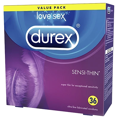 Durex Sensi-Thin Ultra Fine Lubricated Condoms - 36's