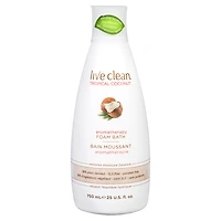 Live Clean Foam Bath - Tropical Coconut - 750ml
