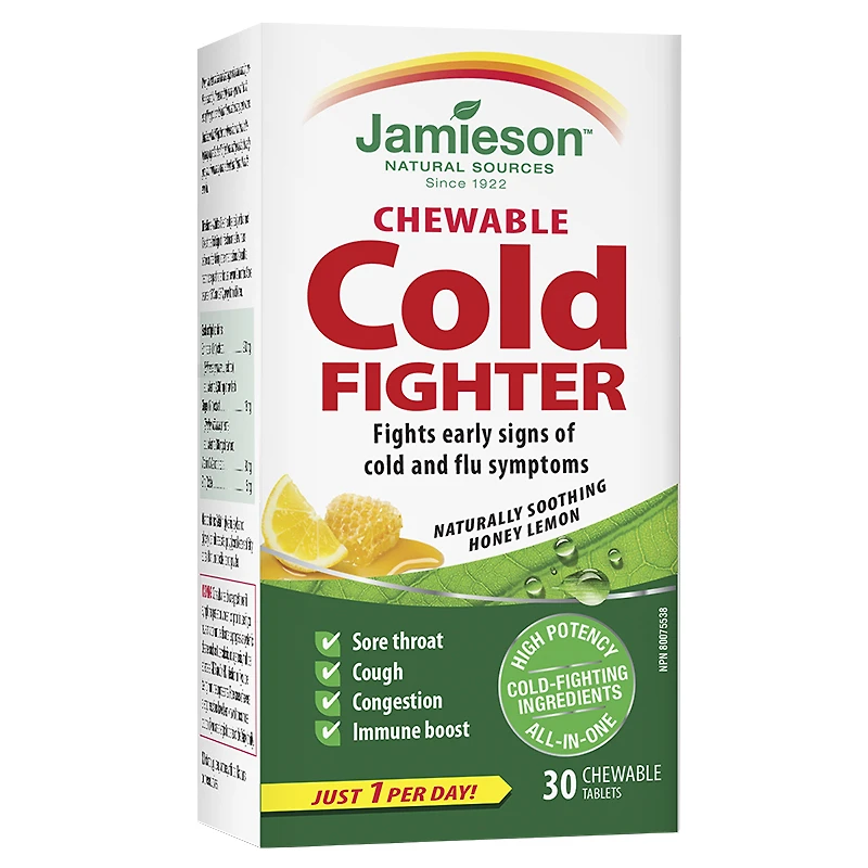 Jamieson Chewable Cold Fighter - Honey Lemon - 30s