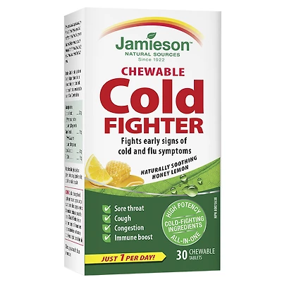 Jamieson Chewable Cold Fighter - Honey Lemon - 30s