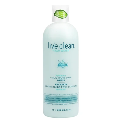 Live Clean Liquid Hand Soap Refill - Fresh Water - 1L