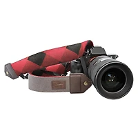 Roots 73 Flannel Collection DSLR Camera Strap - Grey/Red Flannel - RGSTRAP
