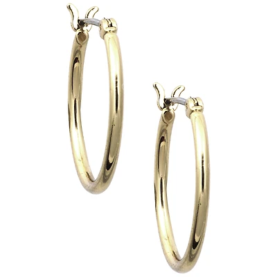 Nine West Click Hoop Earrings - Gold