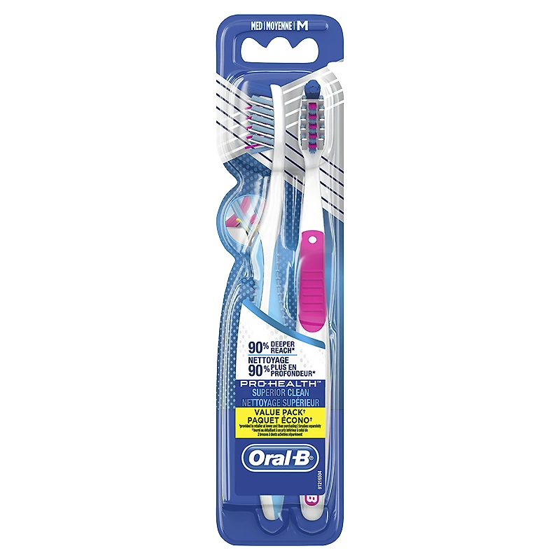 Oral-B 3D PRO Health Value Pack Toothbrush - Medium - 2s