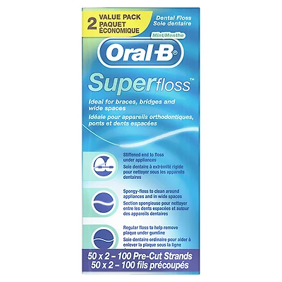 Oral-B Super Floss Value Pack - 2 x 50s