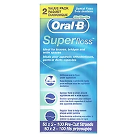 Oral-B Super Floss Value Pack - 2 x 50s