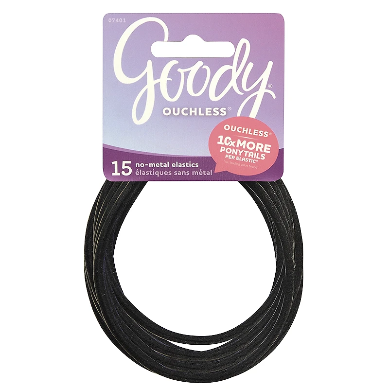 Goody Ouchless No Metal Elastics - 07401 - 15s