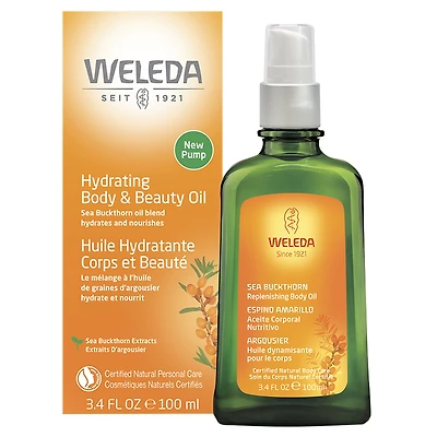 Weleda Sea Buckthorn Hydrating Body & Beauty Oil - 100ml