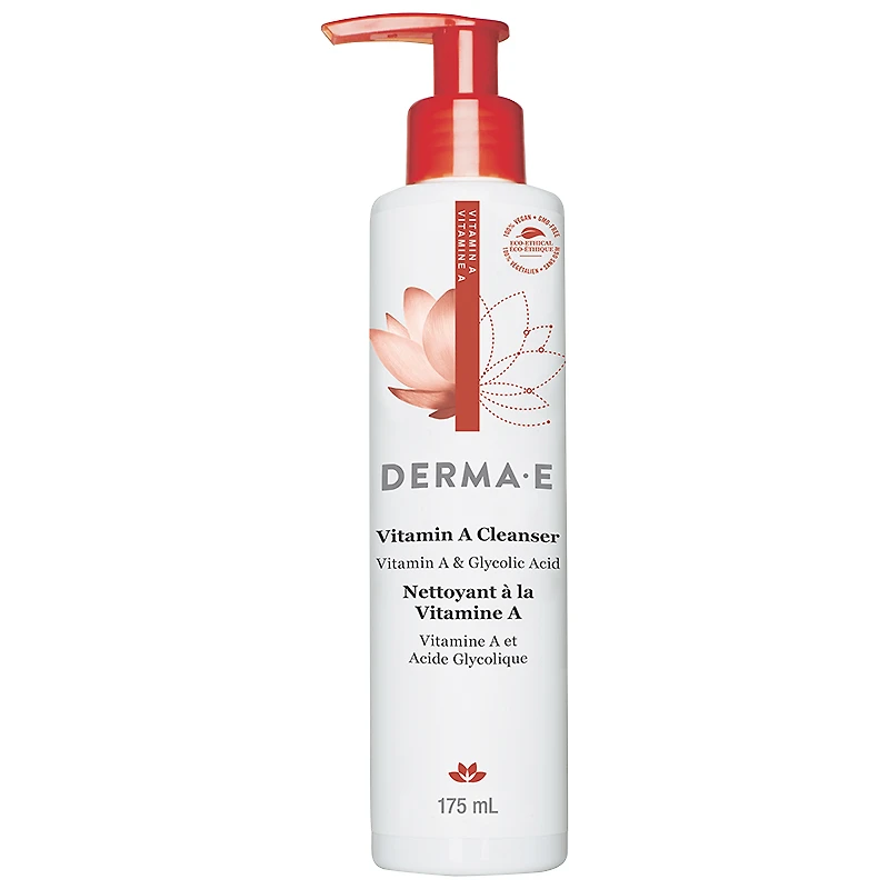 Derma E Anti-Wrinkle Vitamin A & Glycolic Acid Anti-Wrinkle Cleanser - 175ml