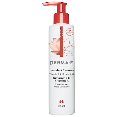 Derma E Anti-Wrinkle Vitamin A & Glycolic Acid Anti-Wrinkle Cleanser - 175ml