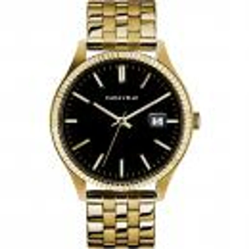 Caravelle Men'S Gold & Black Chronograph