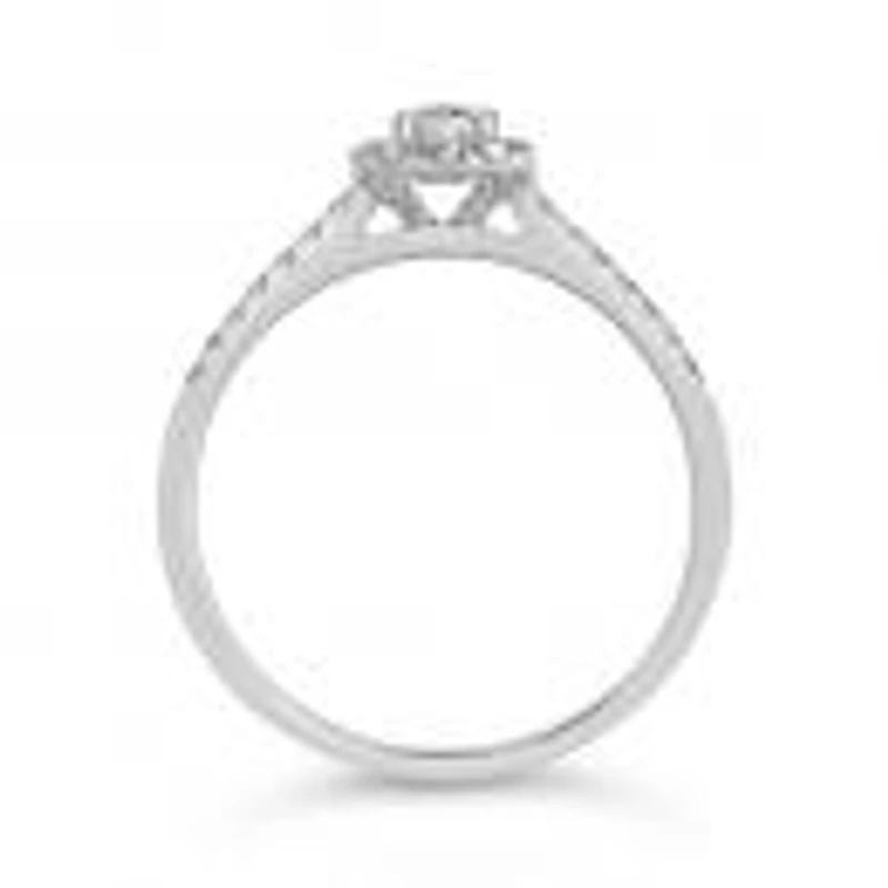 My Diamond Story 14K White Gold Bridal Ring 0.40Ctw