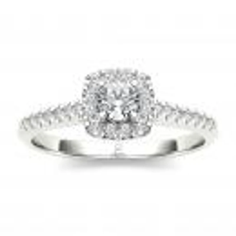 My Diamond Story 14K White Gold Bridal Ring 0.40Ctw