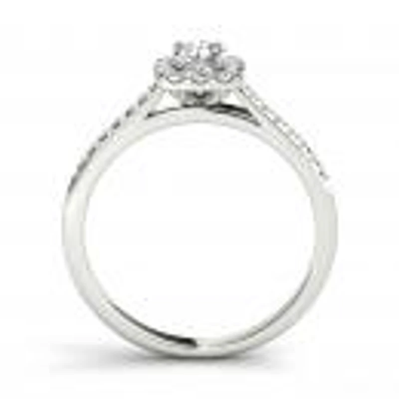 My Diamond Story 14K White Gold Bridal Ring 0.40Ctw