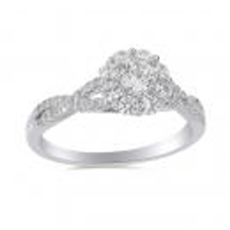 My Diamond Story 14K White Gold 0.75Ctw Bridal Ring