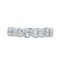 Sterling Silver Diamond Infinity Ring