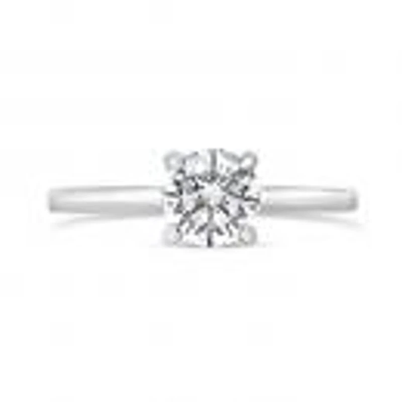 Glacier Fire 14K White Gold 1.00Ctw Solitaire Plus Ring