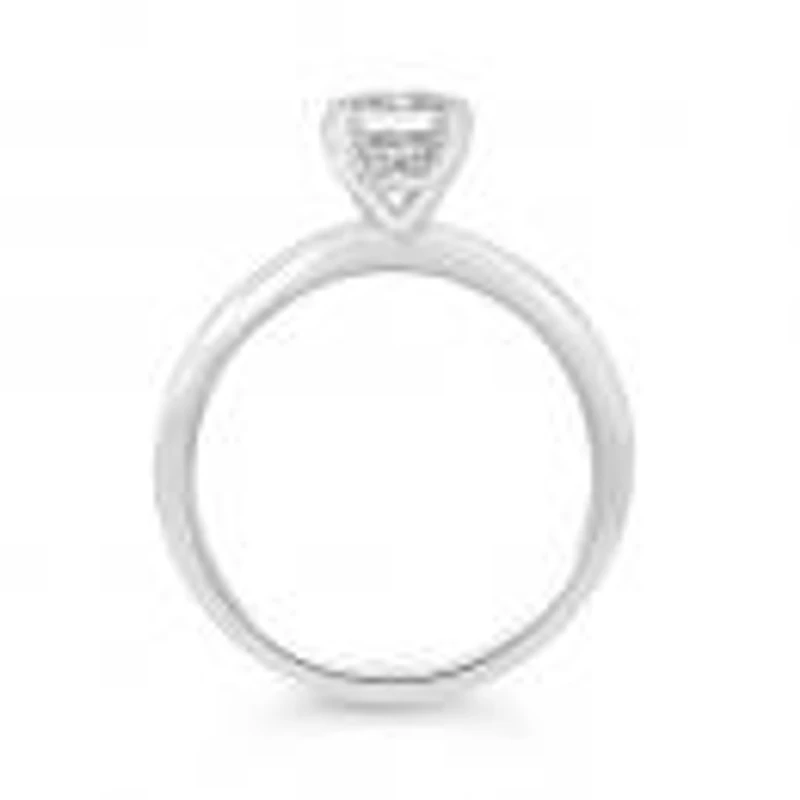 Glacier Fire 14K White Gold 1.00Ctw Solitaire Plus Ring