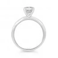 Glacier Fire 14K White Gold 1.00Ctw Solitaire Plus Ring