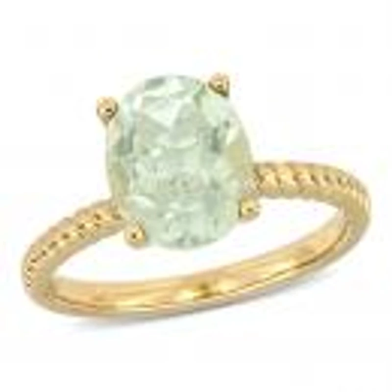 Julianna B 14K Yellow Gold Green Quartz Fashion Ring
