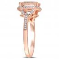 Julianna B 14K Rose Gold Morganite & 0.20Ctw Diamond Fashion Ring