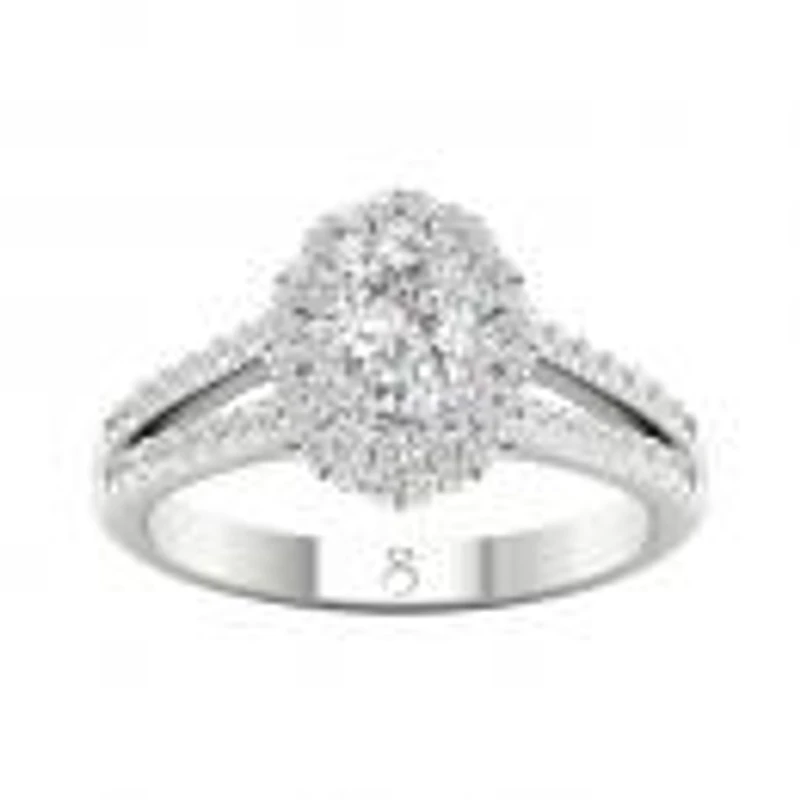 My Diamond Story 14K White Gold Oval Bridal Ring