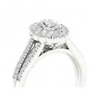 My Diamond Story 14K White Gold Oval Bridal Ring