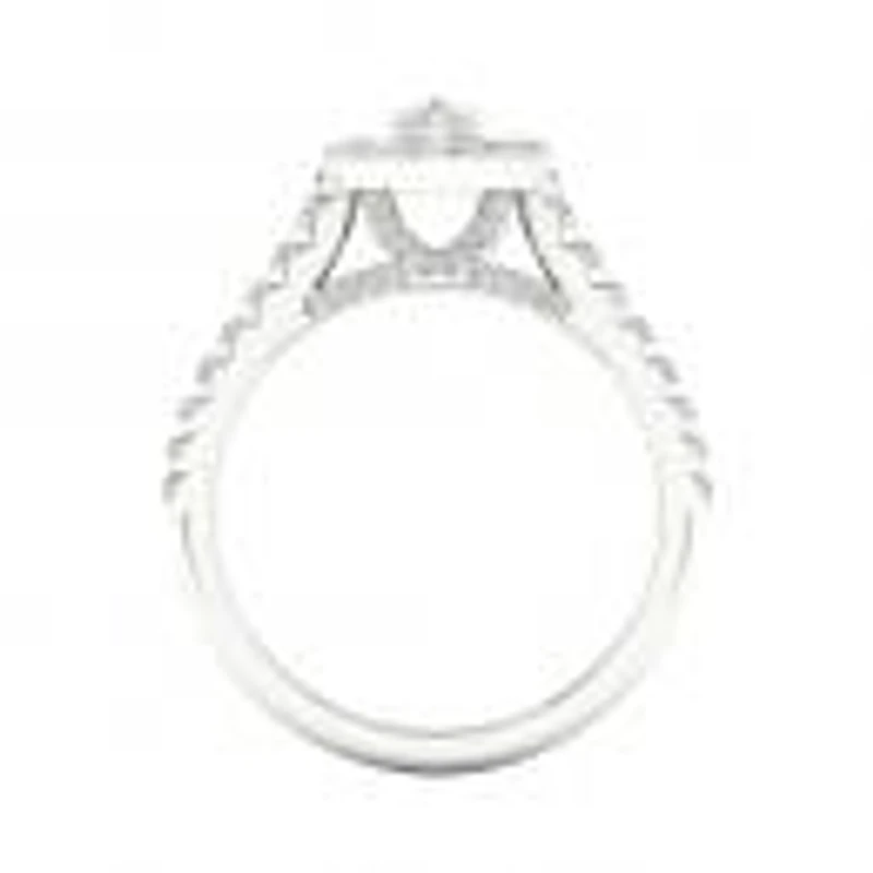 My Diamond Story 14K White Gold Diamond Pear Cut Ring 1.20Ctw I1/Ghi