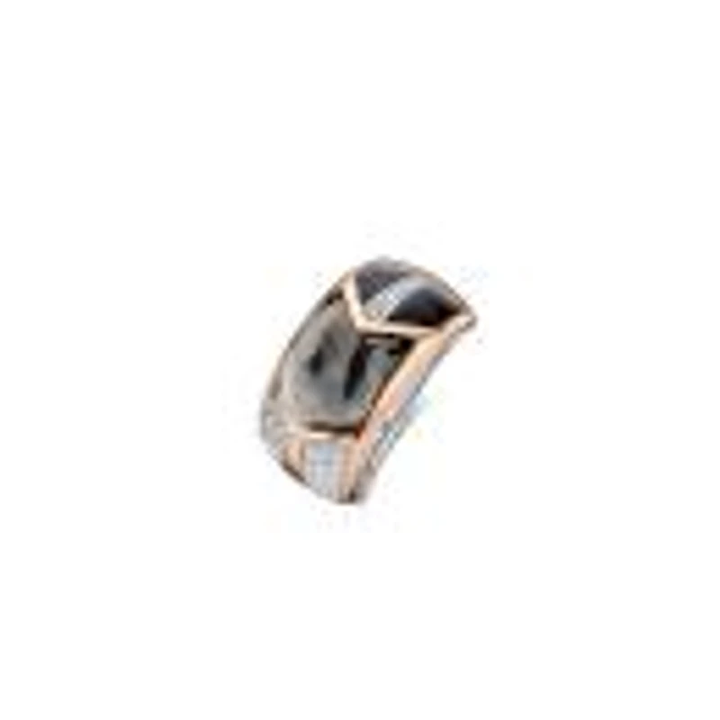 Ti Sento Feather With Onyx Ring