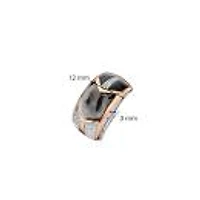 Ti Sento Feather With Onyx Ring