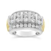 10K White And Yellow Gold Lab Grown 2.94Ctw Diamond Band