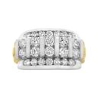 10K White And Yellow Gold Lab Grown 2.94Ctw Diamond Band