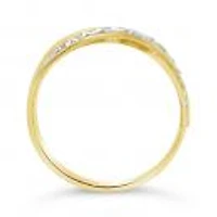 10K Tri-Gold Crossover Ring