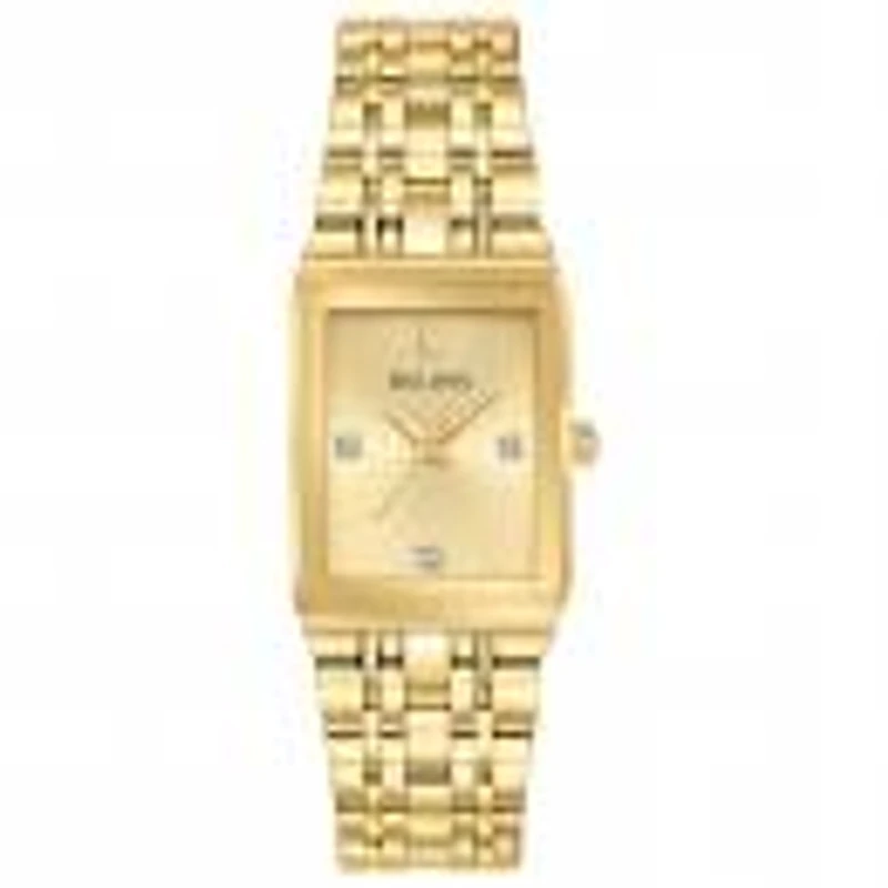 Bulova Women'S Quadra Stainless Steel Watch