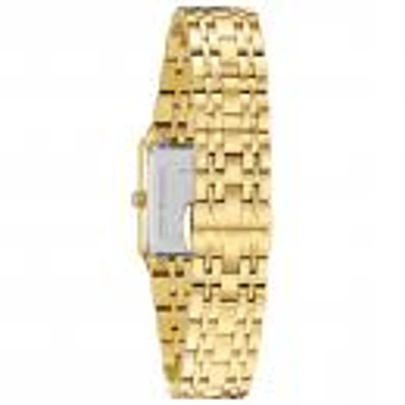 Bulova Women'S Quadra Stainless Steel Watch