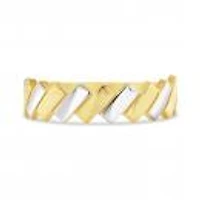 10K Yellow & White Gold Bar Ring