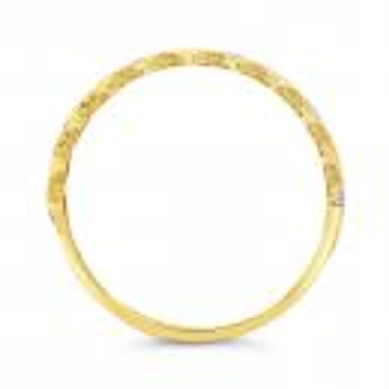 10K Yellow & White Gold Bar Ring