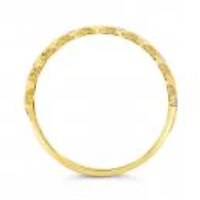 10K Yellow & White Gold Bar Ring